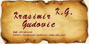Krasimir Gudović vizit kartica
